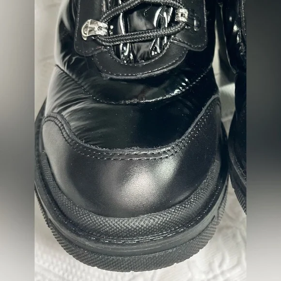 Marc Fisher Limited black combat boots- size 8.5 - Picture 12 of 15